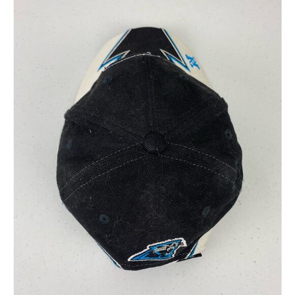 VTG Y2K Reebok NFL Carolina Panthers all-over print graphic strapback hat - Picture 6 of 7